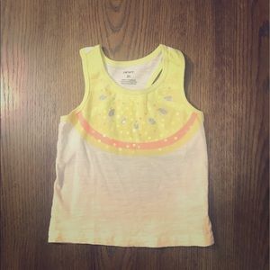 Carter’s lemon sparkles tank top